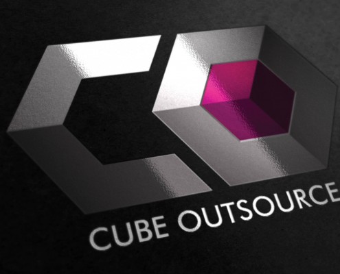 Logo design brighton Brand identity cube outsource